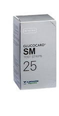 TEST STRIPS PER MISURAZIONE GLICEMIA GLUCOCARD SM 25 PEZZI - Farmapre