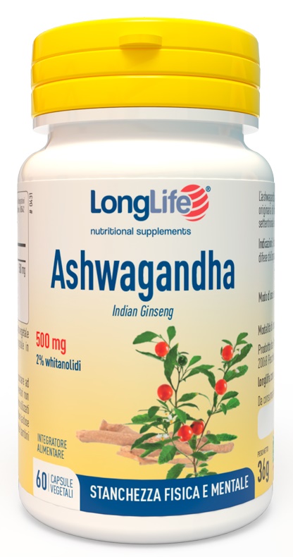 LONGLIFE ASHWAGANDHA 60 CAPSULE 500 MG - Farmapre