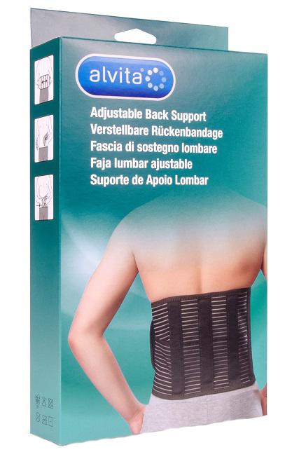 ALVITA FASCIA LOMBARE MISURA 1 CIRCONFERENZA 80-100 CM - Farmapre