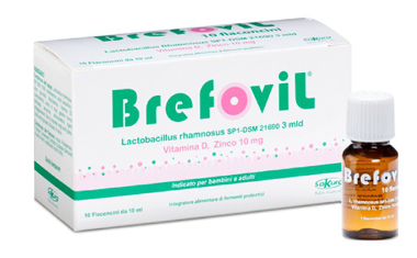 BREFOVIL 10 FLACONCINI MONODOSE DA 10 ML GUSTO LAMPONE - Farmapre