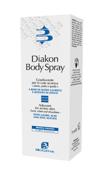 DIAKON BODY SPRAY COADIUVANTE CUTE ACNEICA DORSO PETTO E SPALLE 75 ML - Farmapre