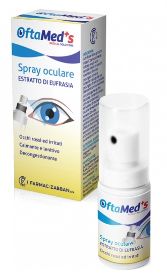 OFTAMED'S SPRAY OCULARE OCCHI ROSSI E IRRITATI ESTRATTO EUFRASIA 10 ML - Farmapre