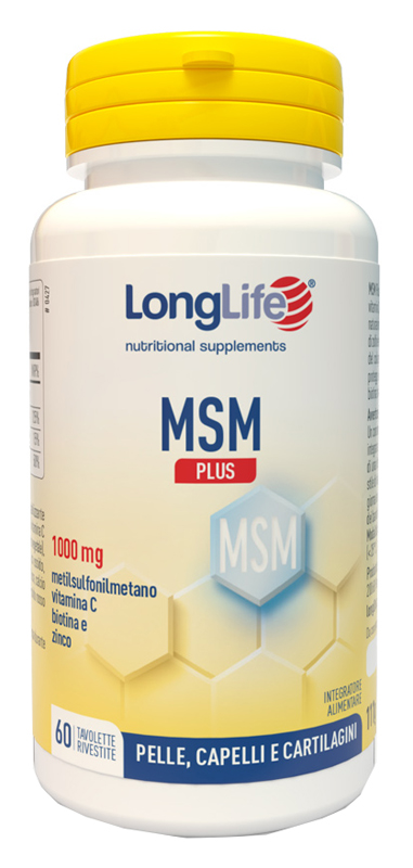 LONGLIFE MSM PLUS 60 TAVOLETTE RIVESTITE DA 1,85 G - Farmapre