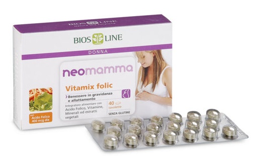 BIOSLINE NEOMAMMA VITAMIX FOLIC 40 COMPRESSE NEW - Farmapre