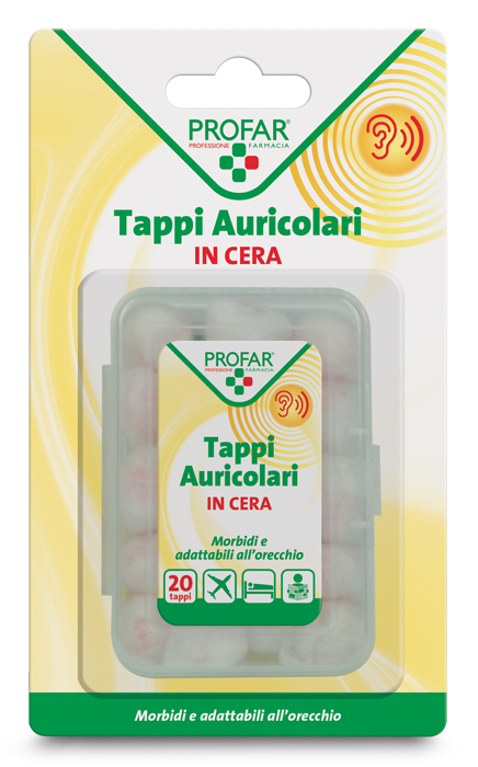 TAPPI AURICOLARI IN CERA 20 PEZZI PROFAR - Farmapre