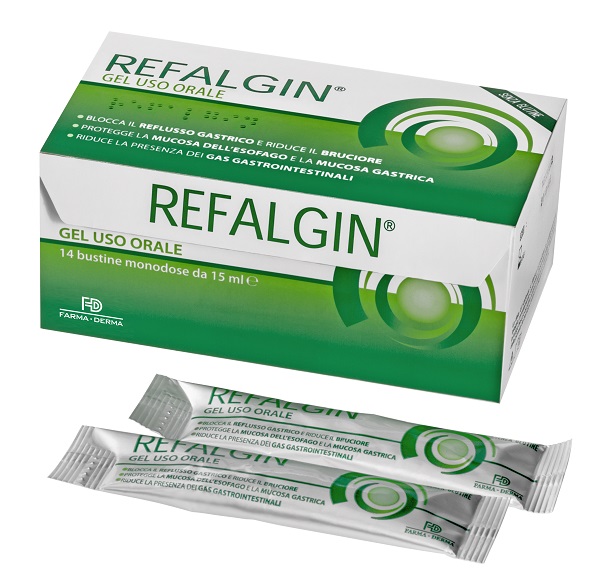 REFALGIN GEL OROSOLUBILE ANTIREFLUSSO 14 BUSTINE 15 ML - Farmapre