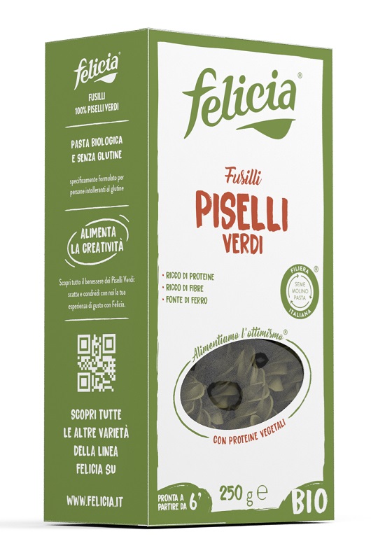 FELICIA BIO FUSILLI PISELLI VERDI 250 G - Farmapre