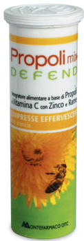 PROPOLI MIX DEFEND 10 COMPRESSE EFFERVESCENTI GUSTO ARANCIA - Farmapre
