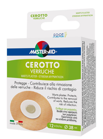 CEROTTO VERRUCHE MASTER-AID FOOTCARE 38 MM 12 PEZZI E3 - Farmapre