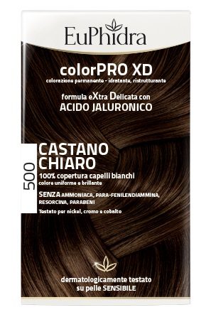 EUPHIDRA COLORPRO XD 500 CAST CHIARO GEL COLORANTE CAPELLI IN FLACONE + ATTIVANTE + BALSAMO + GUANTI - Farmapre