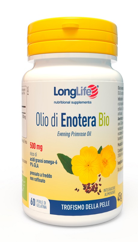 LONGLIFE OLIO ENOTERA BIO 500 MG 60 PERLE IN GELATINA - Farmapre
