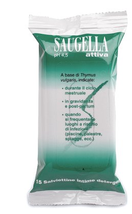 SAUGELLA ATTIVA SALVIETTINE 15 BUSTINE - Farmapre