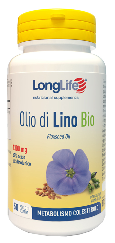 LONGLIFE OLIO DI LINO BIO 50 PERLE DI GELATINA - Farmapre