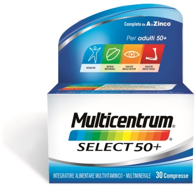 MULTICENTRUM SELECT 50+ 30 COMPRESSE - Farmapre