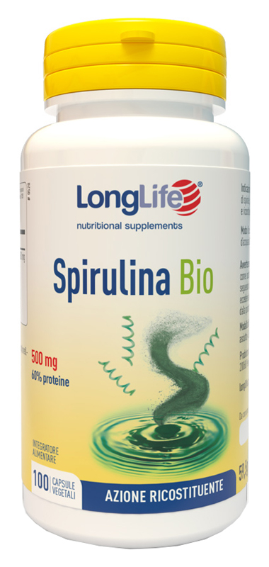 LONGLIFE SPIRULINA BIO 500 MG 100 CAPSULE VEGETALI - Farmapre
