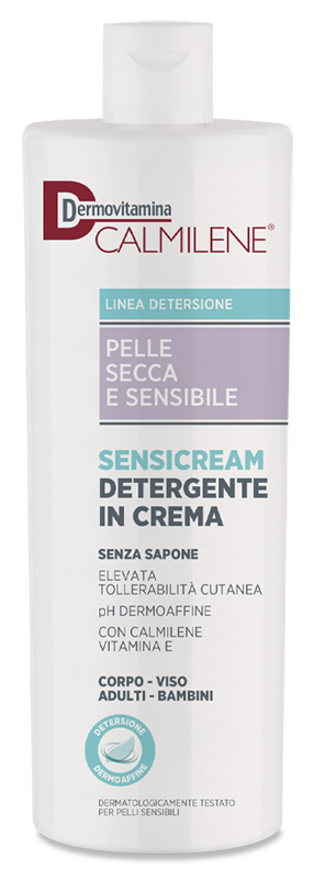 DERMOVITAMINA CALMILENE SENSICREAM DETERGENTE IN CREMA SENZA SAPONE PER PELLE SECCA E SENSIBILE 500 ML - Farmapre