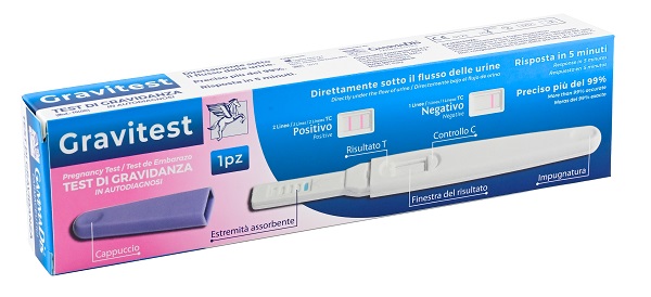 TEST GRAVIDANZA GRAVITEST 1 PEZZO GAMMADIS - Farmapre