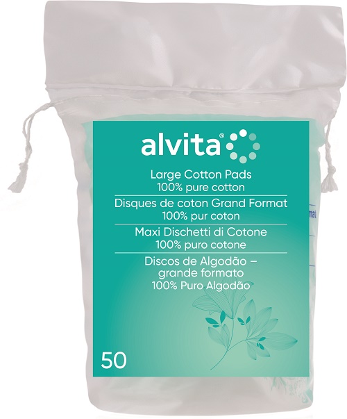 ALVITA MAXI DISCHETTI DI COTONE 100% PURO COTONE 50 PEZZI - Farmapre