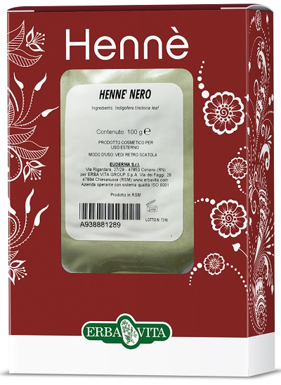 HENNE COLORANTE CAPELLI NERO 100 G - Farmapre