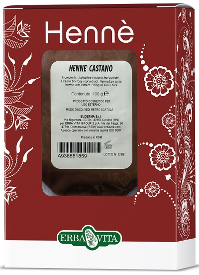 HENNE COLORANTE CAPELLI CASTANO 100 G - Farmapre