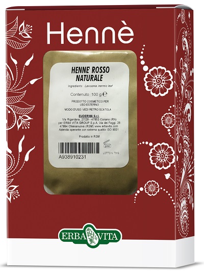 HENNE COLORANTE CAPELLI ROSSO NATURALE 100 G - Farmapre