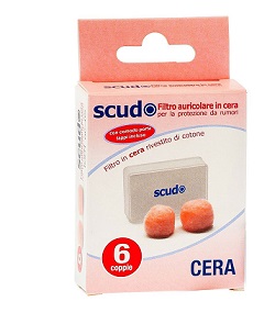 TAPPO AURICOLARE EARPLUG SCUDO IN CERA 6 COPPIE 12 PEZZI ARTICOLO 7EN081 - Farmapre