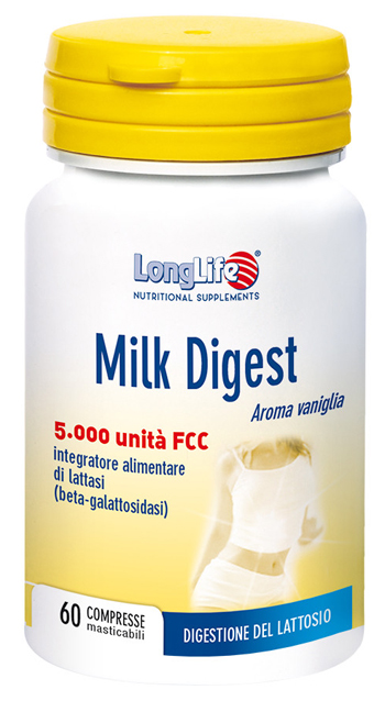 LONGLIFE MILK DIGEST 60 COMPRESSE MASTICABILI - Farmapre