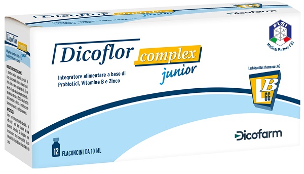 DICOFLOR COMPLEX JUNIOR 12 FLACONI DA 10 ML - Farmapre