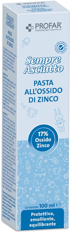 PROFAR SEMPRE ASCIUTTO PASTA ALL'OSSIDO DI ZINCO 17% 100 ML - Farmapre