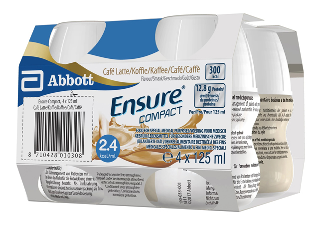 ENSURE COMPACT CAFFE 4 BOTTIGLIE DA 125 ML - Farmapre