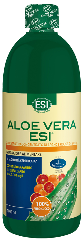 ESI ALOE SUCCO ARANCIA ROSSA 1000 ML - Farmapre