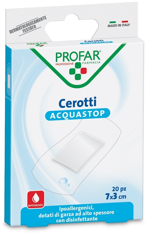 CEROTTO ACQUASTOP GRANDI 7X3 CM PROFAR 20 PEZZI - Farmapre