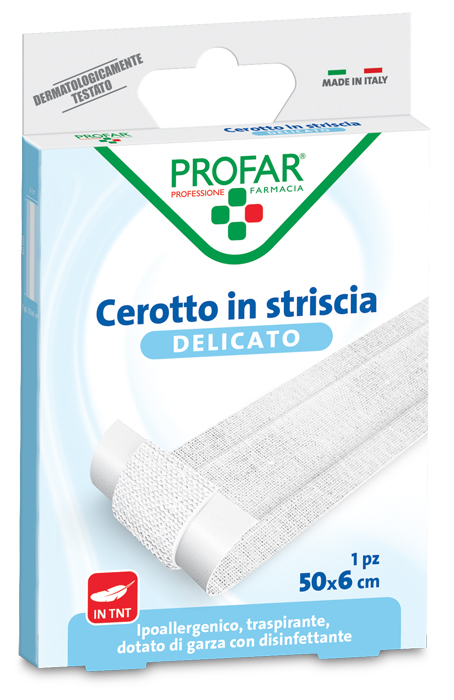 CEROTTO TESSUTO NON TESSUTO DELICATO 1 STRISCIA 50X6 CM PROFAR - Farmapre
