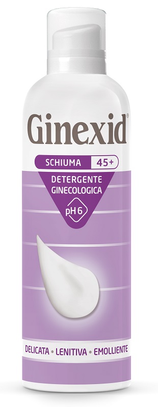 GINEXID 45+ SCHIUMA DETERGENTE GINECOLOGICA 150 ML - Farmapre