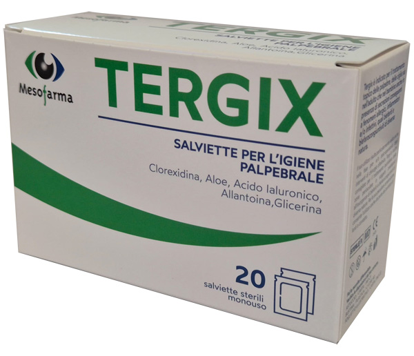 SALVIETTINA MONOUSO STERILI TERGIX PER IL TRATTAMENTO DELLA ZONA PERIOCULARE 20 PEZZI - Farmapre