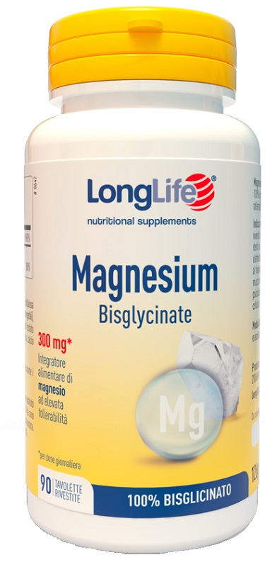 LONGLIFE MAGNESIUM BISGLYCINATE 90 TAVOLETTE - Farmapre
