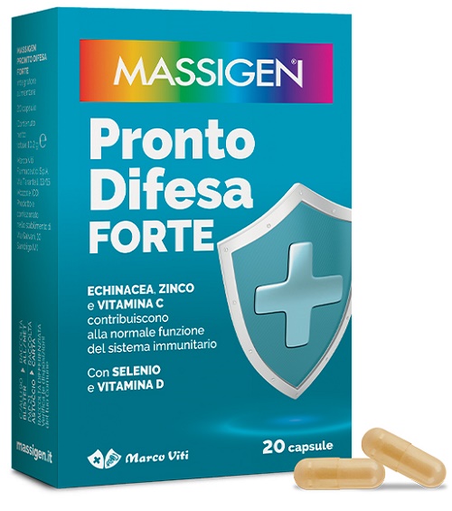 MASSIGEN PRONTO DIFESA FORTE 20 CAPSULE - Farmapre