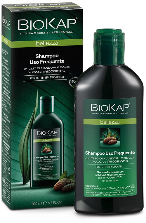 BIOKAP BELLEZZA SHAMPOO USO FREQUENTE CON TRICOBIOTIC 200 ML - Farmapre