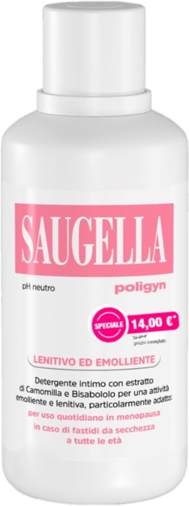 SAUGELLA POLIGYN PH NEUTRO LENITIVO ED EMOLLIENTE 500 ML TAGLIO PREZZO - Farmapre