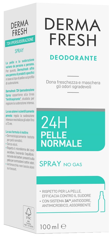 DERMAFRESH 24H PELLE NORMALE SPRAY 100 ML - Farmapre