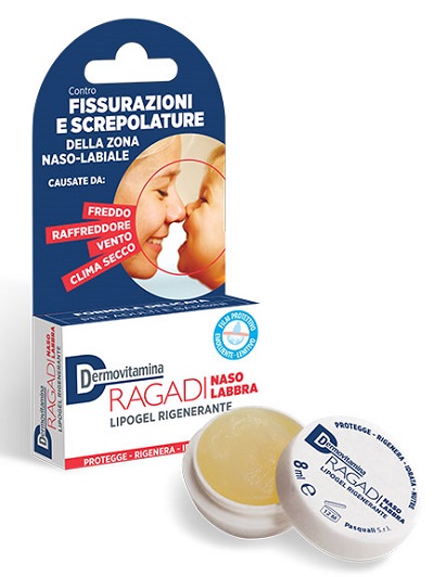 DERMOVITAMINA RAGADI NASO E LABBRA LIPOGEL RIGENERANTE 8 ML - Farmapre