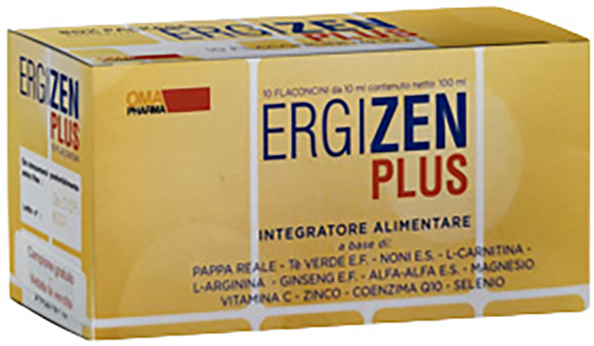 ERGIZEN PLUS INTEGRATORE ENERGIZZANTE 10 FLACONCINI DA 10 ML - Farmapre
