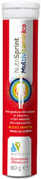 NUTRISPRINT MULTIVITAMINICO 20 COMPRESSE EFFERVESCENTI 80 G SENZA ZUCCHERO - Farmapre