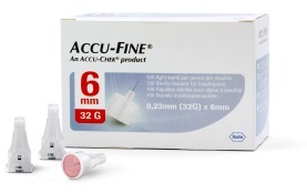 AGO PER PENNA DA INSULINA ACCU-FINE PEN NEEDLE ACCU-CHEK GAUGE 32 X 6MM 100 PEZZI - Farmapre