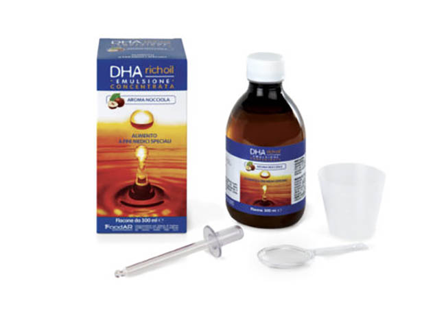 DHA RICHOIL SCIROPPO AL 25% DI DHA DI ORIGINE ALGALE GUSTO MANDORLA 30 ML - Farmapre
