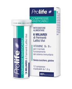 PROLIFE COMPRESSE MASTICABILI INTEGRATORE ALIMENTARE IN TUBETTO CON ASTUCCIO - Farmapre