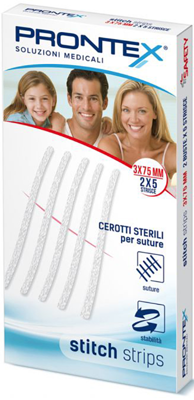 PRONTEX STITCH STRIPS 3X75 10 PEZZI - Farmapre