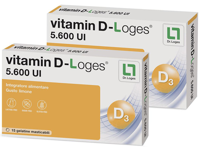 VITAMIN D-LOGES 30 GELATINE MASTICABILI GUSTO LIMONE 42 G - Farmapre