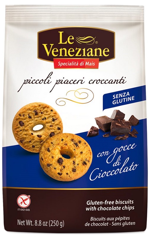 LE VENEZIANE BISCOTTI GOCCE DI CIOCCOLATO 250 G - Farmapre