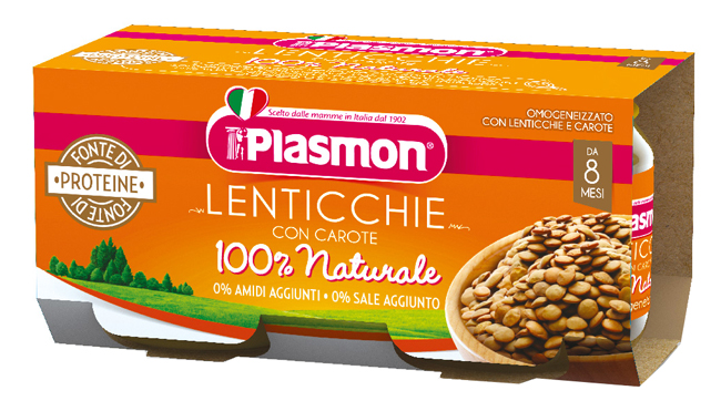 PLASMON OMOGENEIZZATO LENTICCHIE 2 X 80 G - Farmapre